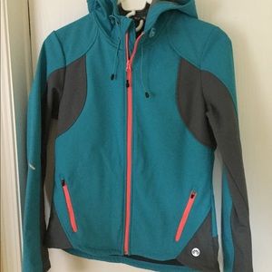 Womens Jacket - Medium - Teal/gray